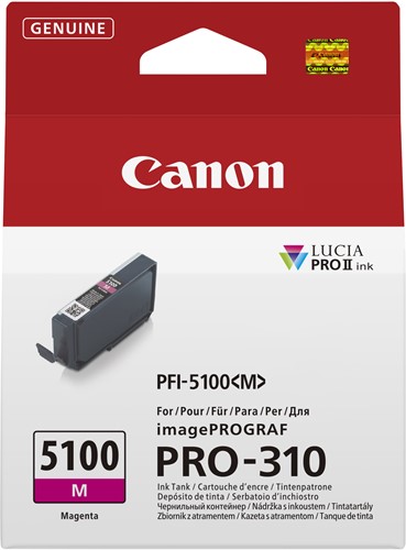 Canon PFI-5100 M inktcartridge 1 stuk(s) Origineel Magenta