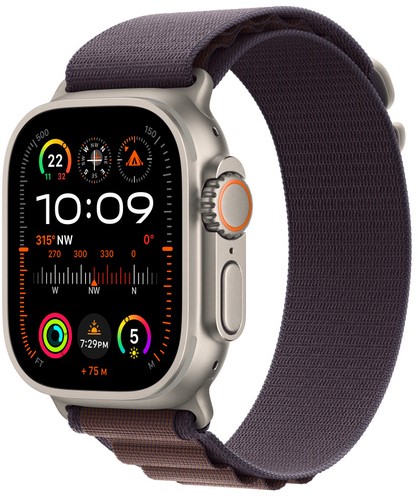 Apple MT5N3ZM/A slimme draagbare accessoire Band Indigo Gerecycled polyester, Spandex, Titanium-2