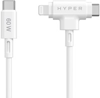 Targus HyperJuice USB-kabel USB 2.0 1,5 m USB C USB C/Lightning Wit-2