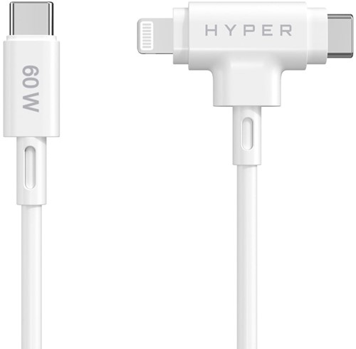 Targus HyperJuice USB-kabel USB 2.0 1,5 m USB C USB C/Lightning Wit-2