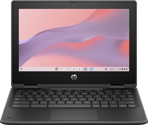 HP Chromebook Fortis x360 G5 29,5 cm (11.6") Touchscreen HD Intel® N N100 8 GB LPDDR5x-SDRAM 64 GB eMMC Wi-Fi 6E (802.11ax) ChromeOS Zwart
