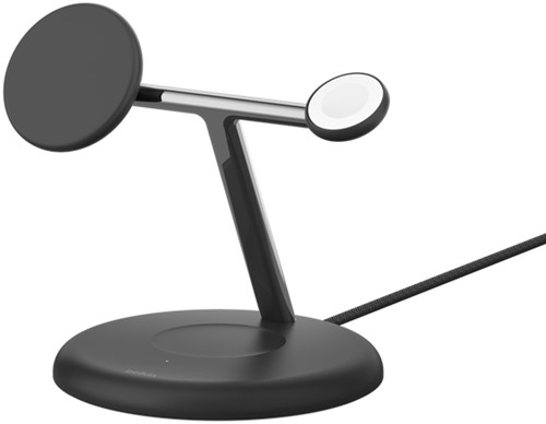 Belkin WIZ023VFBK oplader voor mobiele apparatuur Hoofdtelefoons, Smartphone, Smartwatch Zwart USB Draadloos opladen Binnen