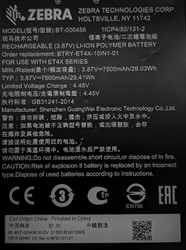 Zebra BTRY-ET4X-10IN1-01 reserve-onderdeel & accessoire voor tablets Batterij/Accu