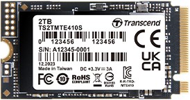 Transcend PCIe SSD 410S M.2 2 TB PCI Express 4.0 3D NAND NVMe