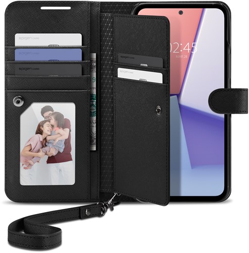 Spigen ACS05893 mobiele telefoon behuizingen 16,5 cm (6.5") Portemonneehouder Zwart