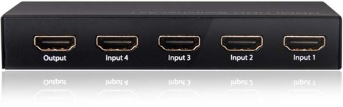 CLUB3D HDMI™ 2.0 UHD 4K60Hz SwitchBox 4 poorten en inbegrepen IR-afstandsbediening