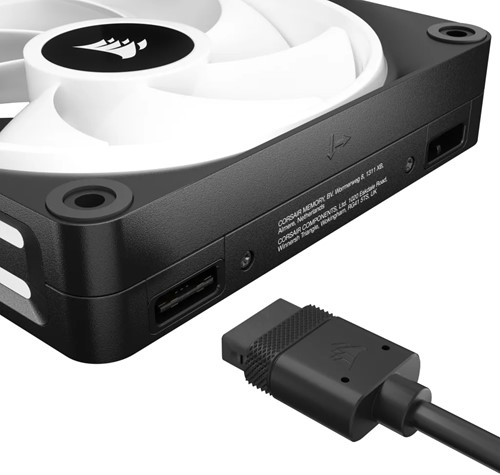 Corsair Air CO-9051002-WW koelsysteem voor computers Computer behuizing Ventilator 12 cm Zwart, Wit 3 stuk(s)-3