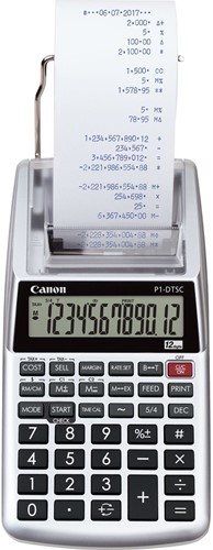 Canon P1-DTSC II EMEA HWB calculator Desktop Rekenmachine met printer Grijs