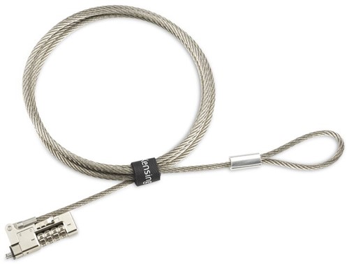 Kensington Slim NanoSaver 2.0 EQ kabelslot Zilver 1,8 m