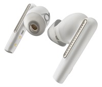 POLY Voyager Free 60 UC M White Sand Earbuds + BT700 USB-C-adapter + oplaadcase basis-2