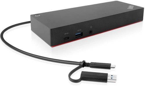 Lenovo 40AF0135EU notebook dock & poortreplicator Bedraad Zwart