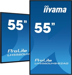 iiyama LH5560UHS-B2AG beeldkrant Digitaal A-kaart 139,7 cm (55") LED Wifi 500 cd/m² 4K Ultra HD Zwart Type processor Android 11 24/7