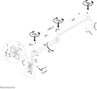 Neomounts FPMA-HAW100 Medische monitorarm wand 10-24" - h 0-170 cm - gasveer-3