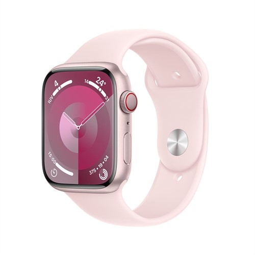 Apple Watch Series 9 45 mm Digitaal 396 x 484 Pixels Touchscreen 4G Roze Wifi GPS