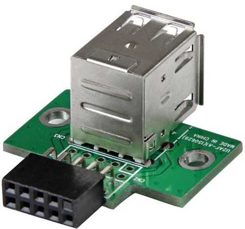 StarTech.com 2-poorts USB moederbord header adapter