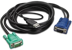 APC AP5821 toetsenbord-video-muis (kvm) kabel Zwart 1,8 m