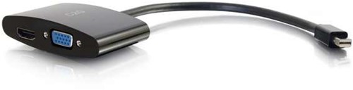C2G 80935 video kabel adapter Mini DisplayPort HDMI + VGA (D-Sub) Zwart