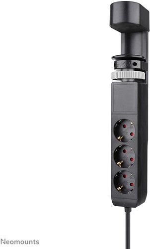 Neomounts DS22-840BL6 Bureaucontactdoos met klem en USB-C en USB-A poorten - snelladen
