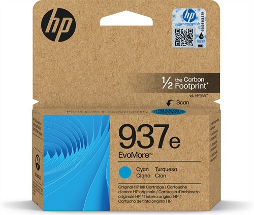 HP 937e EvoMore originele cyaan inktcartridge