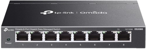 TP-Link ES208G netwerk-switch Managed Gigabit Ethernet (10/100/1000) Zwart