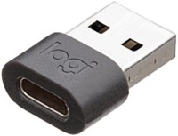 Logitech 989-000982 tussenstuk voor kabels USB C USB A Grafiet