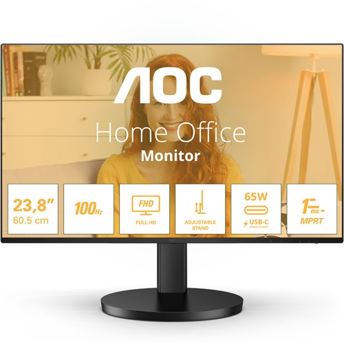 AOC B3 24B3CF2 LED display 60,5 cm (23.8") 1920 x 1080 Pixels Full HD Zwart