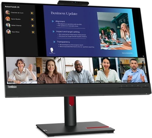 Lenovo ThinkVision T24v-30 60,5 cm (23.8") 1920 x 1080 Pixels Full HD LED Zwart