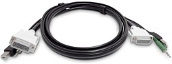 StarTech.com SKDVMMKVM06-TAA toetsenbord-video-muis (kvm) kabel Zwart 1,8 m