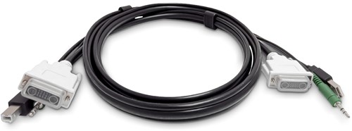 StarTech.com SKDVMMKVM06-TAA toetsenbord-video-muis (kvm) kabel Zwart 1,8 m