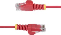 StarTech.com 1m Dunne CAT6 Ethernet Kabel, Rood, Snagless, 100W PoE, UTP, LSZH, 28AWG Pure Koperdraad, Slim RJ45 Netwerk Patchkabel met Trekontlasting, Fluke Getest-3