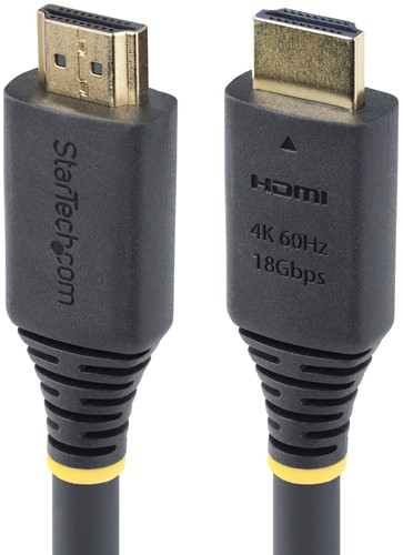 StarTech.com 5m Premium Gecertificeerde High Speed HDMI Kabel, 4K 60Hz/1440p 144Hz, HDR10/HDCP 2.2/ARC, 18Gbps, UHD HDMI 2.0 Kabel voor TV/Monitor/Display, TPE Mantel