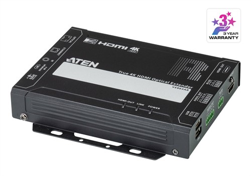 ATEN True 4K HDMI optische ontvanger (4K@300m (K1, MM) / 10km (K2, SM))