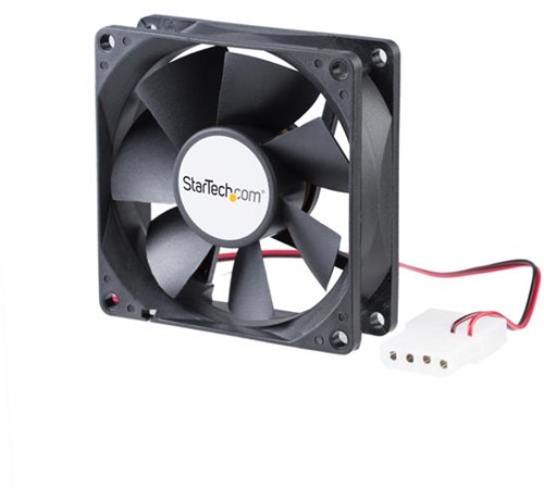 StarTech.com 80x25mm Ventilator voor Computerbehuizing met Dubbele Kogellagers en LP4 Connector