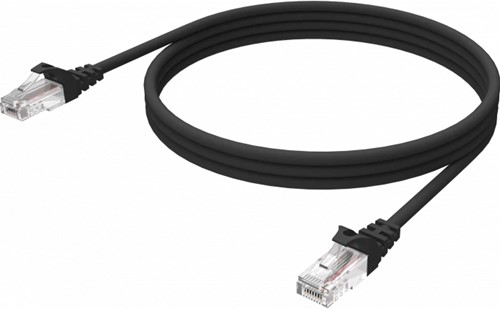 Vision TC 1MCAT6A/BL netwerkkabel Zwart 1 m Cat6a U/UTP (UTP)
