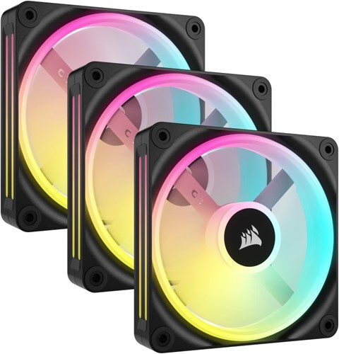 Corsair Air CO-9051002-WW koelsysteem voor computers Computer behuizing Ventilator 12 cm Zwart, Wit 3 stuk(s)