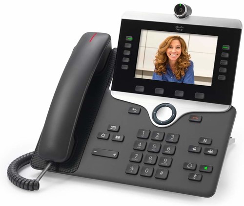 Cisco 8845 IP telefoon Zwart LCD