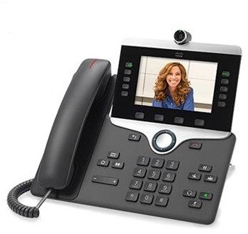 Cisco 8865 IP telefoon Houtskool 5 regels Wifi