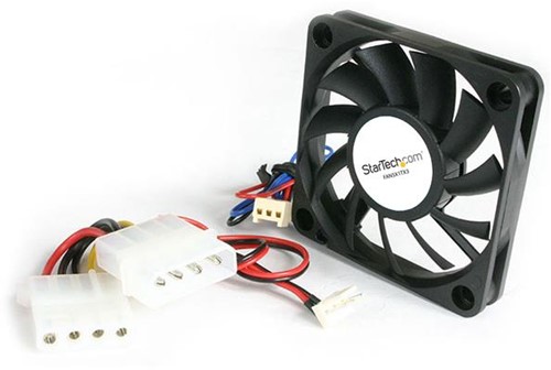 StarTech.com FAN5X1TX3 koelsysteem voor computers Computer behuizing Ventilator 5 cm Zwart