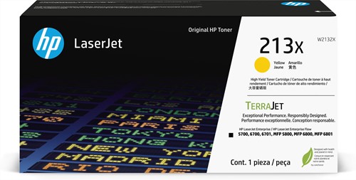 HP 213X originele high-capacity LaserJet-tonercartridge, geel