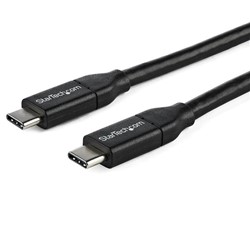 StarTech.com USB-C naar USB-C kabel met 5A/100 W Power Delivery M/M 1 m USB 2.0 USB-IF certificatie