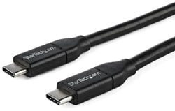 StarTech.com USB-C naar USB-C kabel met 5A/100 W Power Delivery M/M 1 m USB 2.0 USB-IF certificatie