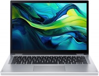 Acer Aspire Go Spin 14 AGSP14-31PT-37XH Intel Core 3 N355 Hybride (2-in-1) 35,6 cm (14") Touchscreen WUXGA 8 GB LPDDR5-SDRAM 128 GB eUFS Wi-Fi 6 (802.11ax) Windows 11 Home US International Zilver