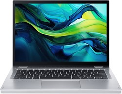 Acer Aspire Go Spin 14 AGSP14-31PT-37XH Intel Core 3 N355 Hybride (2-in-1) 35,6 cm (14") Touchscreen WUXGA 8 GB LPDDR5-SDRAM 128 GB eUFS Wi-Fi 6 (802.11ax) Windows 11 Home US International Zilver