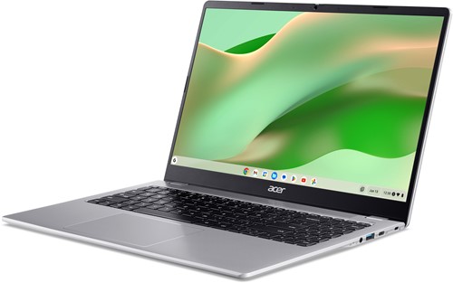 Acer Chromebook CB315-6HT-3174 Intel Core 3 N355 39,6 cm (15.6") Touchscreen Full HD 8 GB LPDDR5x-SDRAM 128 GB eMMC Wi-Fi 6E (802.11ax) ChromeOS US International Zilver-3