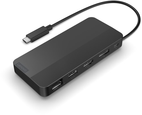 Lenovo 40B90000WW laptop dock & poortreplicator Bedraad USB 3.2 Gen 1 (3.1 Gen 1) Type-C Zwart