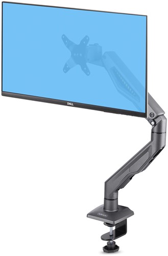 StarTech.com Single Monitor Arm voor Bureau, Tot 32" Scherm, Max 10kg, VESA 75x75/100x100, C-Klem, Volledig Scharnierend, Arm met Veermechanisme, TAA-compliant