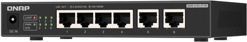 QNAP QSW-2104-2T-R2 netwerk-switch Unmanaged 10G Ethernet (100/1000/10000) Desktop Zwart-2