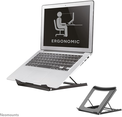 Neomounts NSLS075BLACK Laptopstandaard 10-16" - opvouwbaar - compact - universeel