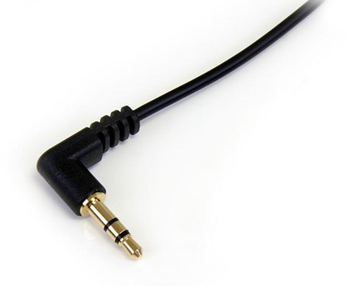 StarTech.com 1,8 m slanke 3.5mm naar rechtsgehoekte stereo audio kabel M/M-2