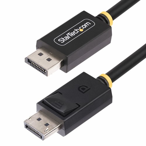 StarTech.com 1m DisplayPort 2.1 Kabel, VESA Gecertificeerde DP80 DisplayPort Kabel met UHBR20/HDR/DSC 1.2a/HDCP 2.2, 16K/8K 60Hz, 4K 240Hz, 80Gbps, DP 2.1 Kabel, UHD Monitor Kabel, M/M